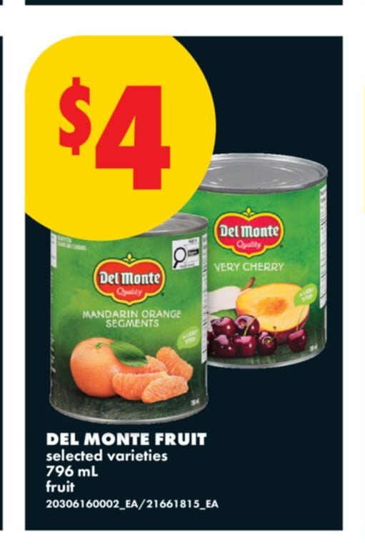 DEL MONTE FRUIT, 796 mL