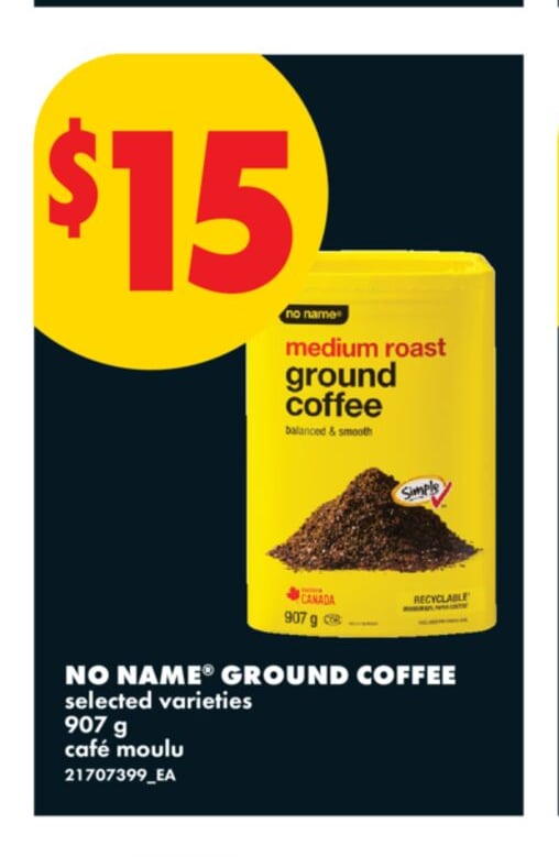 NO NAME® GROUND COFFEE, 907 G