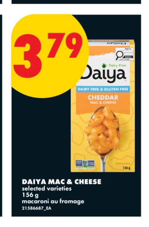 DAIYA MAC & CHEESE, 156 g