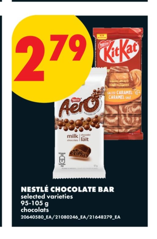 NESTLÉ CHOCOLATE BAR, 95-105 G