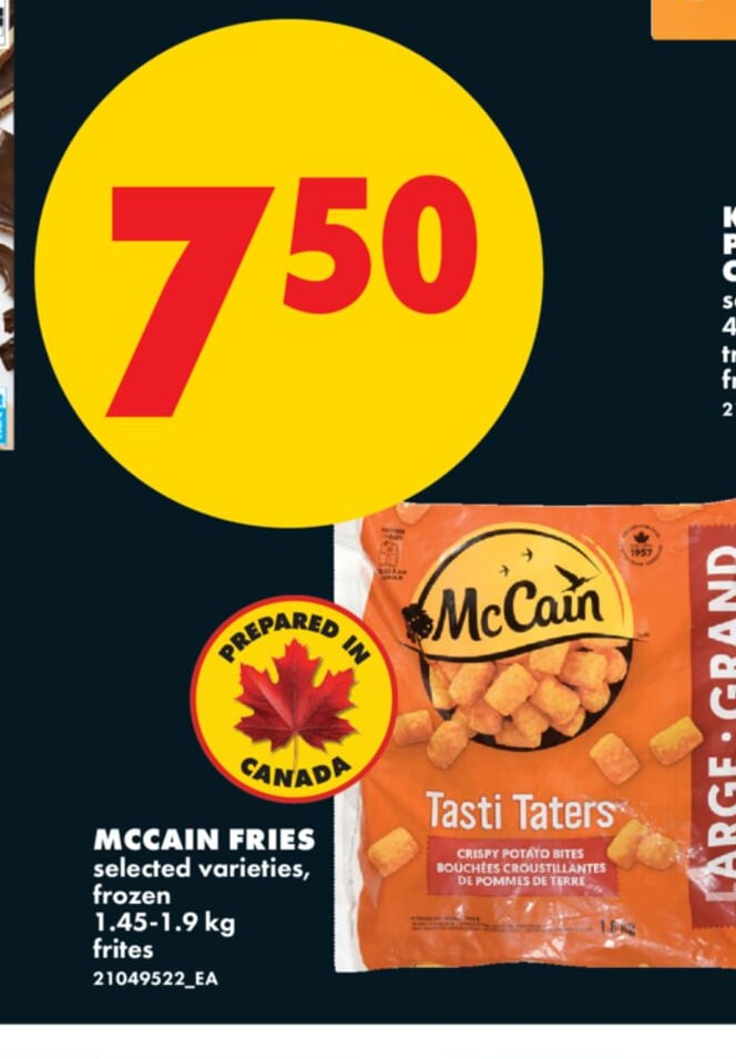 MCCAIN FRIES, 1.45-1.9 KG