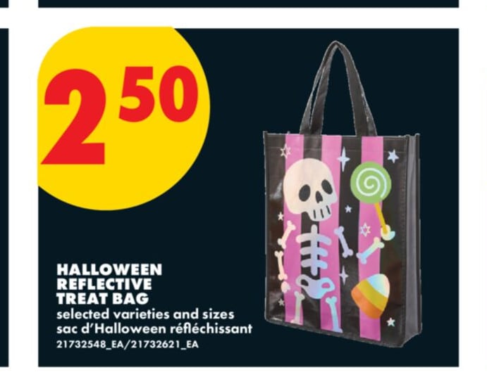 HALLOWEEN REFLECTIVE TREAT BAG