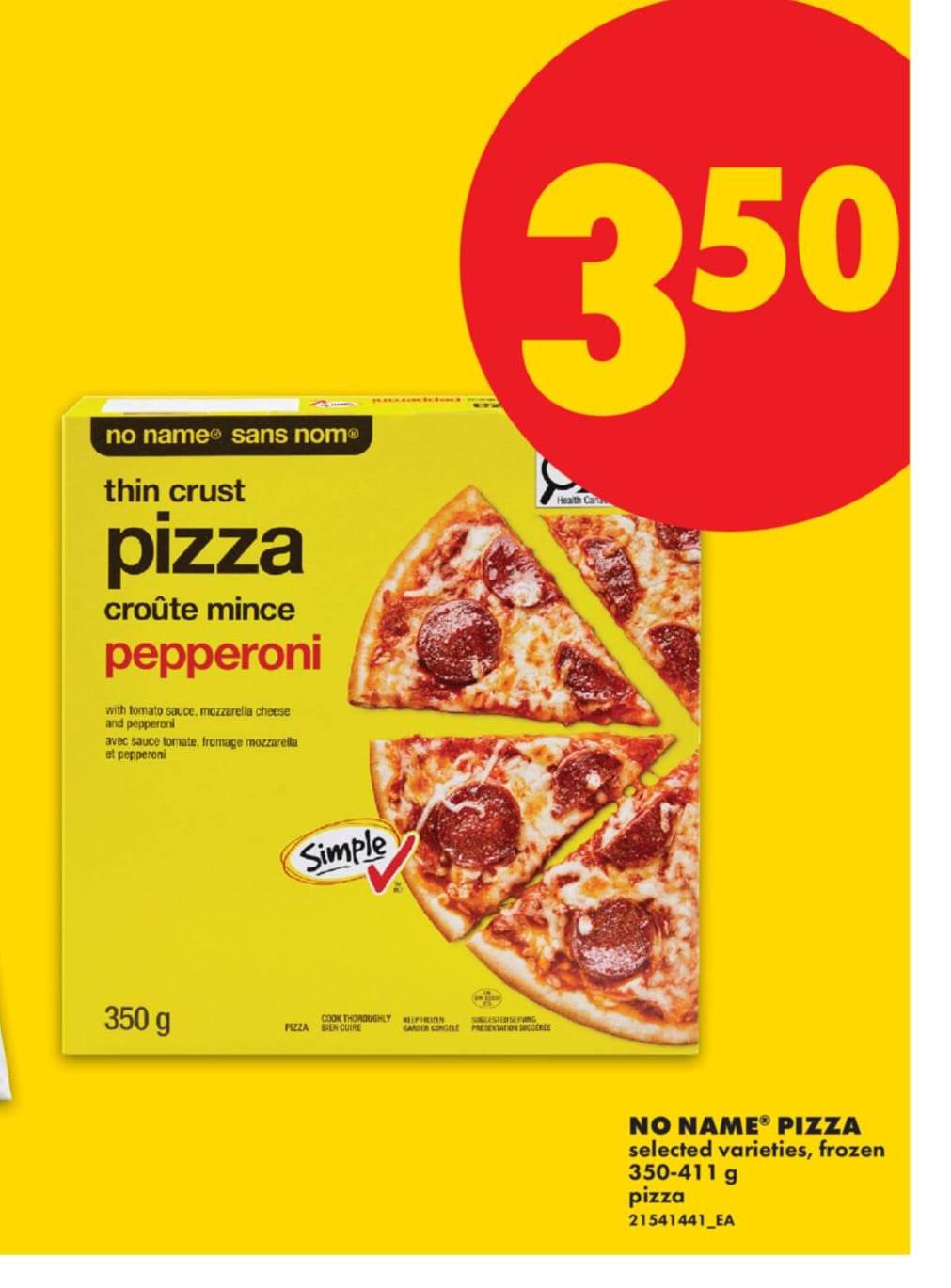 NO NAME® PIZZA, 350-411 G