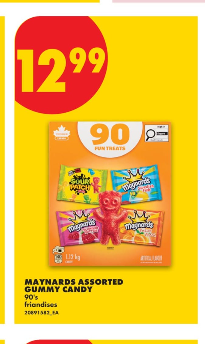 MAYNARDS ASSORTED GUMMY CANDY, 90'S