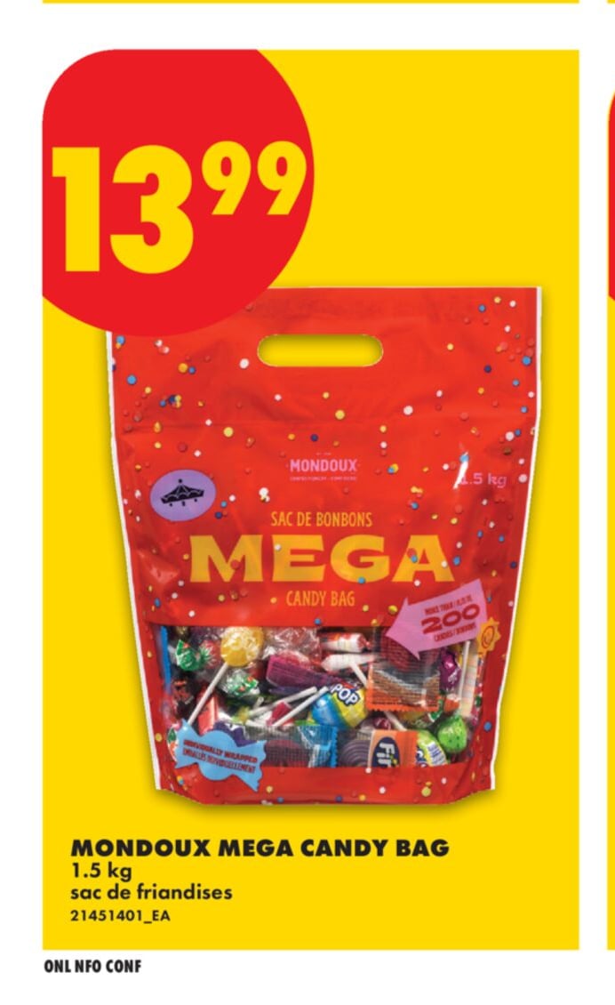 MONDOUX MEGA CANDY BAG, 1.5 KG