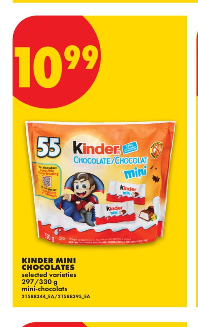KINDER MINI CHOCOLATES, 297/330 G