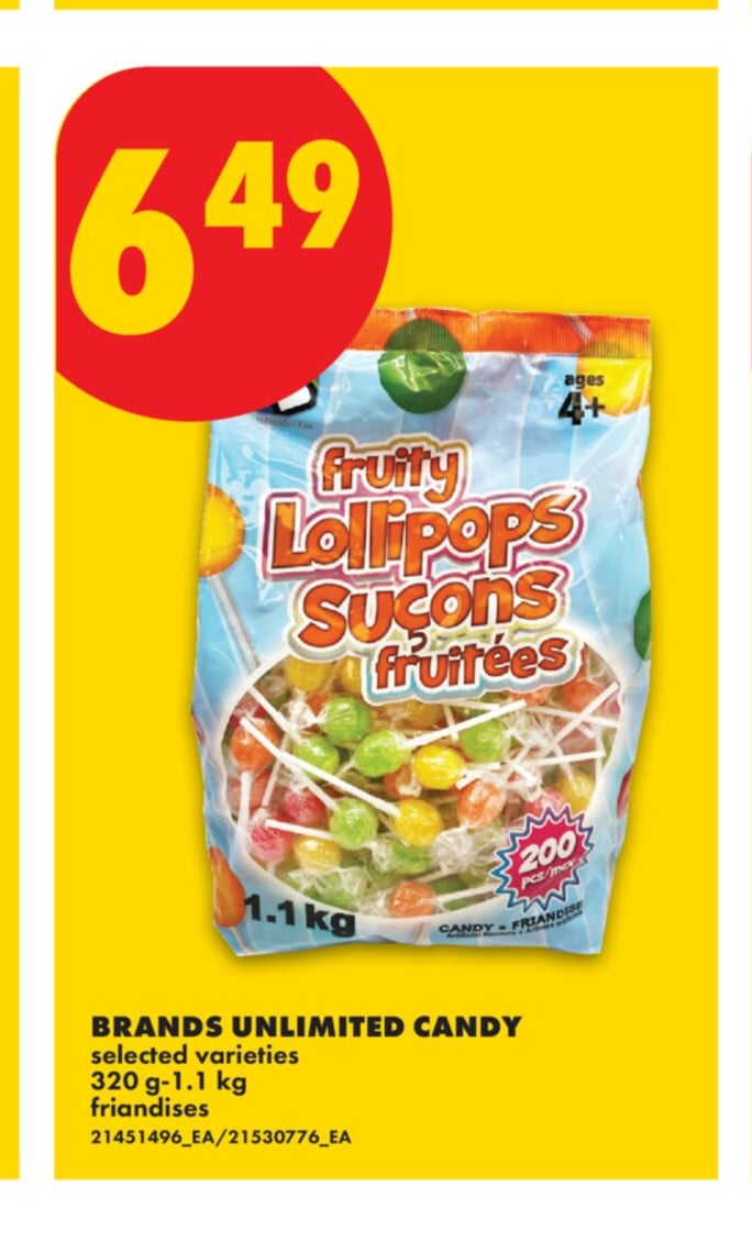 BRANDS UNLIMITED CANDY, 320 G-1.1 KG
