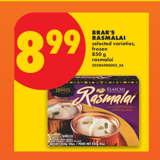 BRAR'S RASMALAI, 850 G