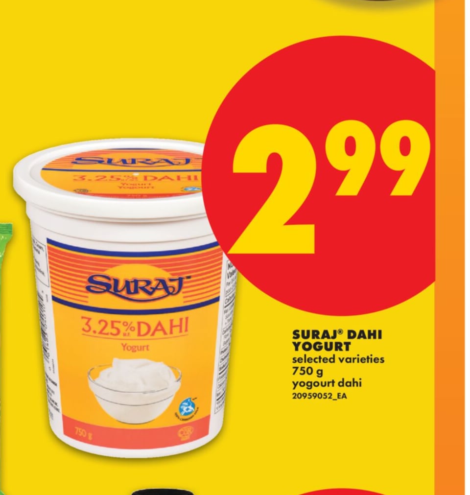 SURAJ® DAHI YOGURT, 750 G