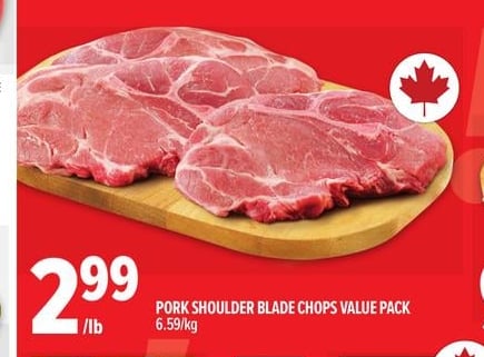 PORK SHOULD BLADE CHOPS VALUE PACK