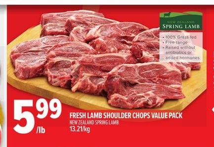 FRESH LAMB SHOULDER CHOPS VALUE PACK