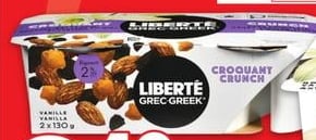 LIBERTÉ MULTI GREEK OR MEDITERRANÉE YOGOURT