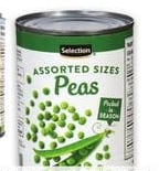 SELECTION OR LIFE SMART CANNED VEGETABLES