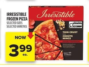 IRRESISTIBLE FROZEN PIZZA
