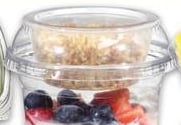 MELON CHUNKS 360 - 380 G MINI SALADS 122 - 174 G YOGOURT PARFAITS 328 G