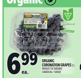 ORGANIC CORONATION GRAPES