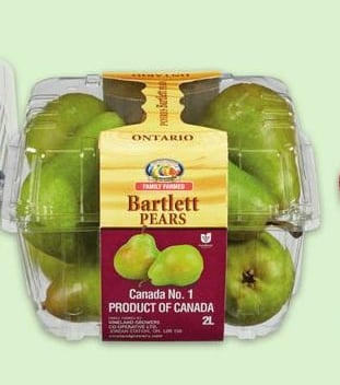 BARTLETT PEARS