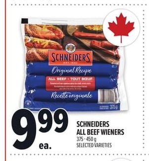 SCHNEIDERS ALL BEEF WIENERS
