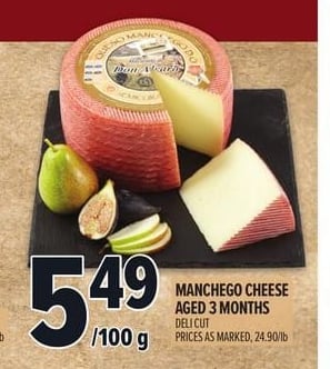 MANCHEGO CHEESE AGED 3 MONTHS