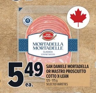 SAN DANIELE MORTADELLA OR MASTRO PROSCIUTTO COTTO X-LEAN