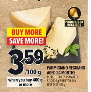 PARMIGIANO REGGIANO AGED 24 MONTHS