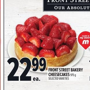 FRONT STREET BAKERY CHEESECAKES