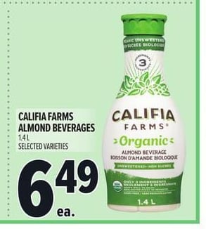 CALIFIA FARMS ALMOND BEVERAGES