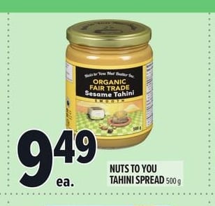 NUTS TO YOU TAHINI SPREAD