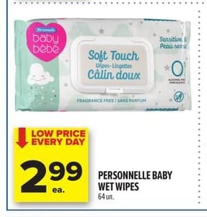 PERSONNELLE BABY WET WIPES