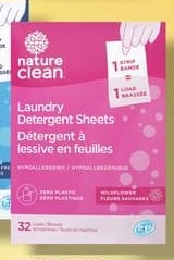 NATURE CLEAN LAUNDRY DETERGENT SHEETS