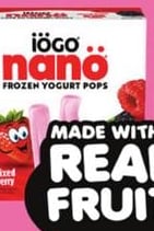 IÖGO FROZEN YOGURT BARS OR TUBS