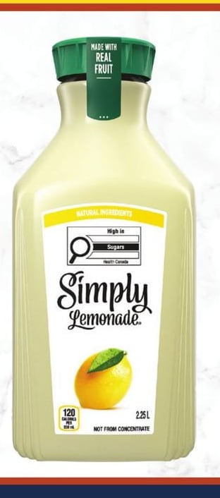 SIMPLY REFRIGERATED ORANGE JUICE OR LEMONADE