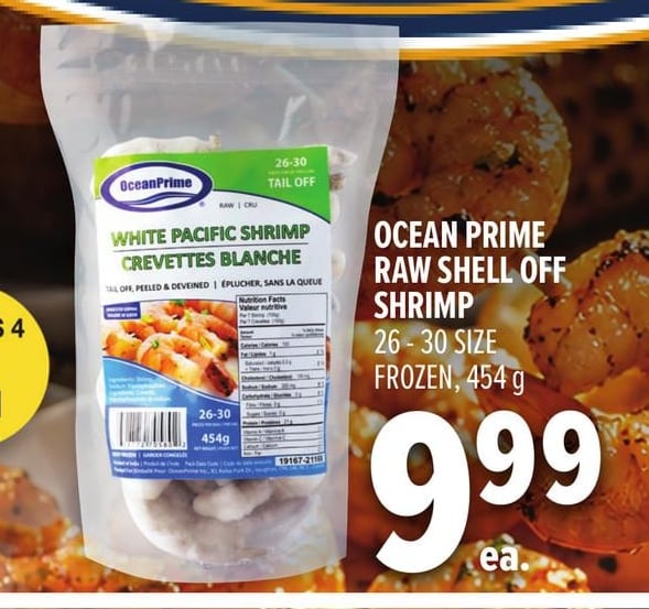 OCEAN PRIME RAW SHELL OFF SHRIMP
