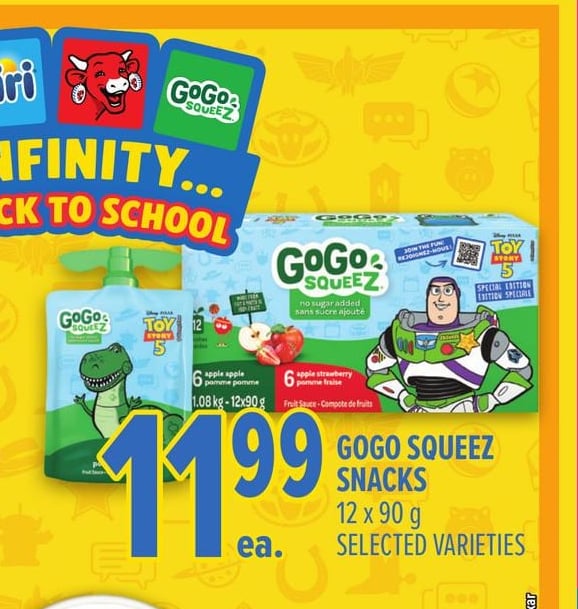GOGO SQUEEZ SNACKS