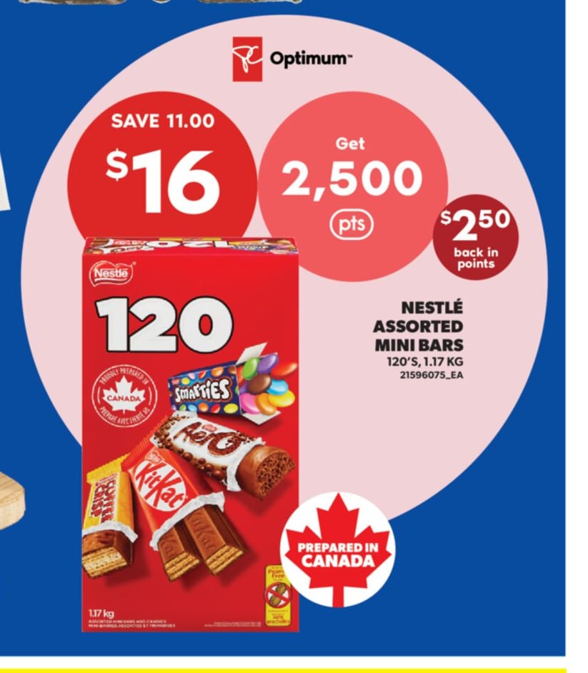 NESTLÉ ASSORTED MINI BARS, 120's, 1.17 kg