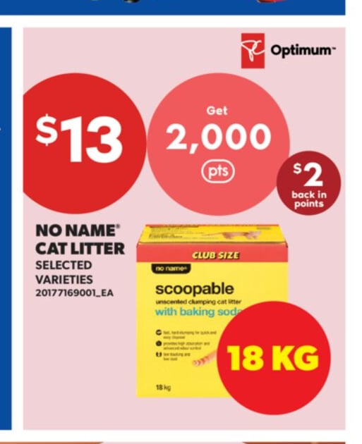 NO NAME® CAT LITTER, 18 KG