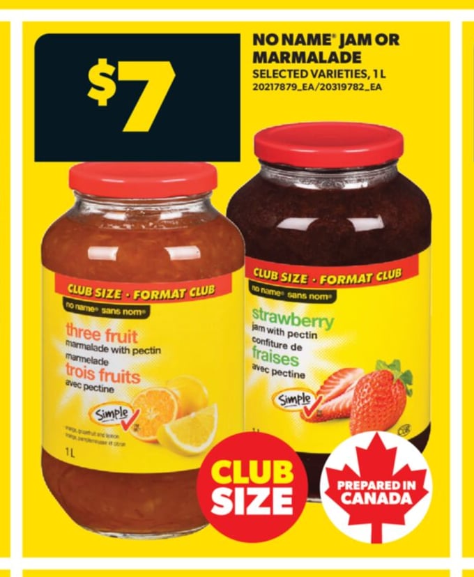 NO NAME® JAM OR MARMALADE, 1 L