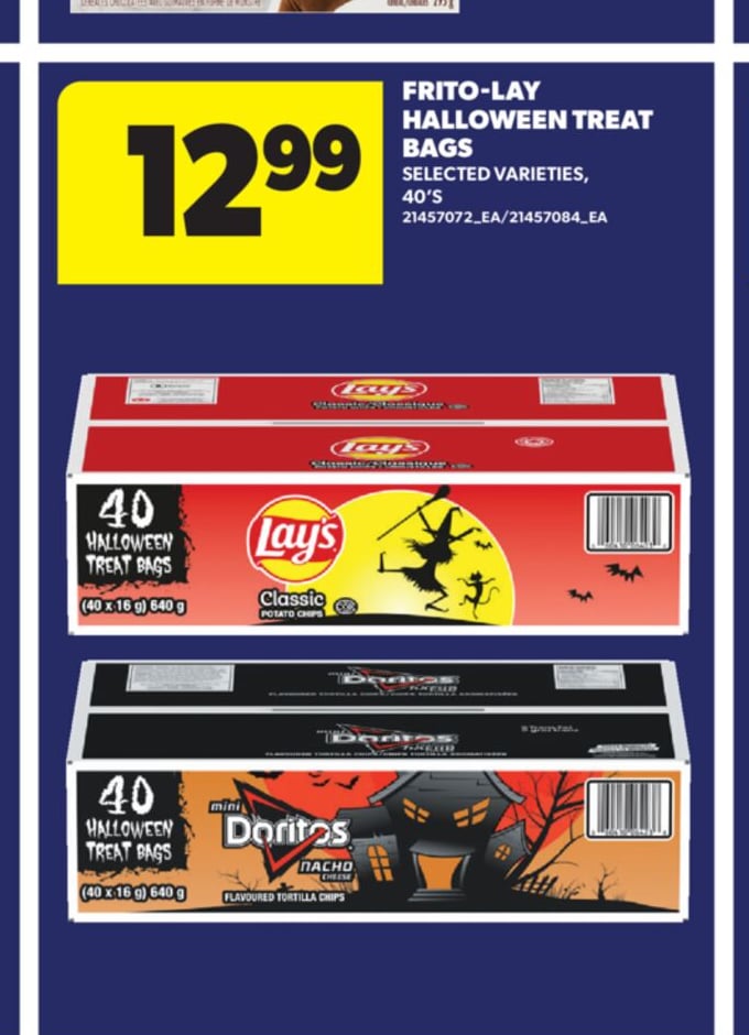 FRITO-LAY HALLOWEEN TREAT BAGS, 40'S