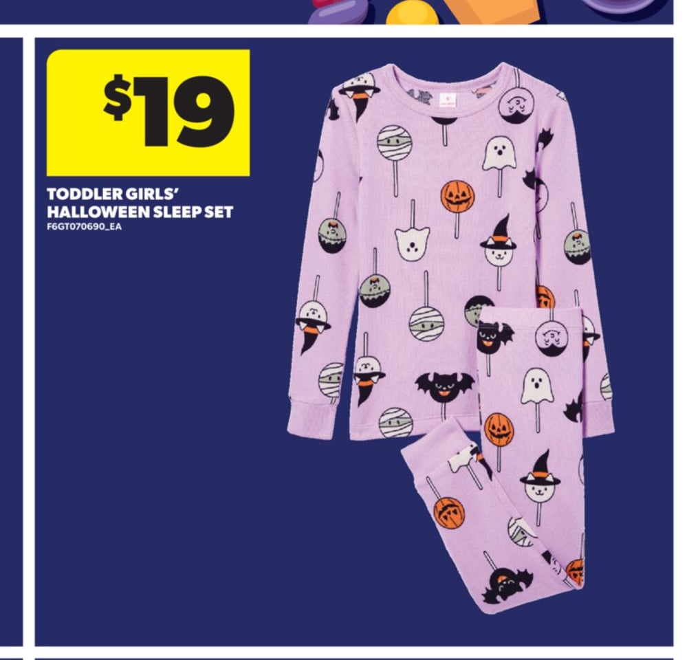 TODDLER GIRLS' HALLOWEEN SLEEP SET