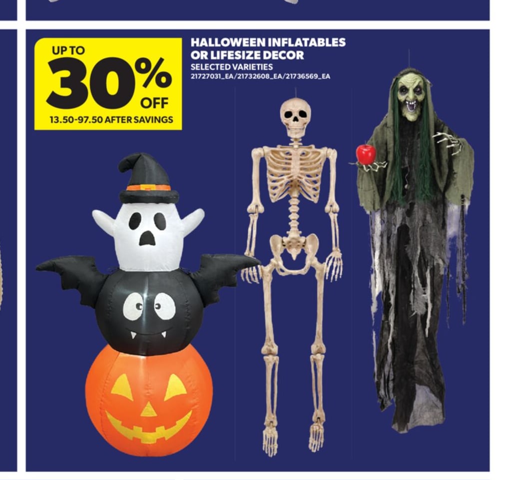 HALLOWEEN INFLATABLES OR LIFESIZE DECOR