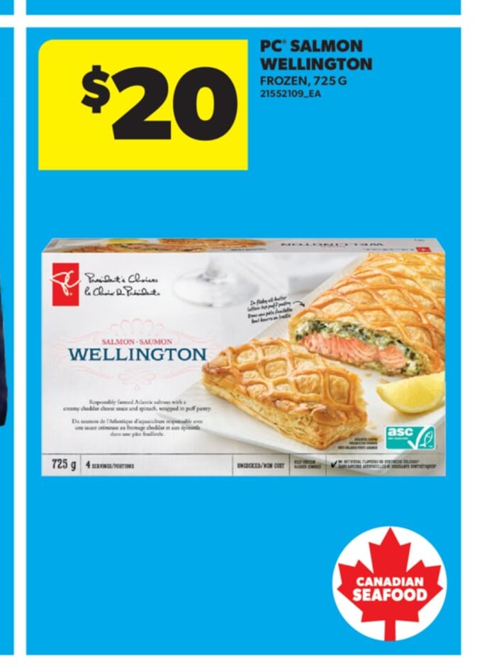 PC SALMON WELLINGTON, 725 G