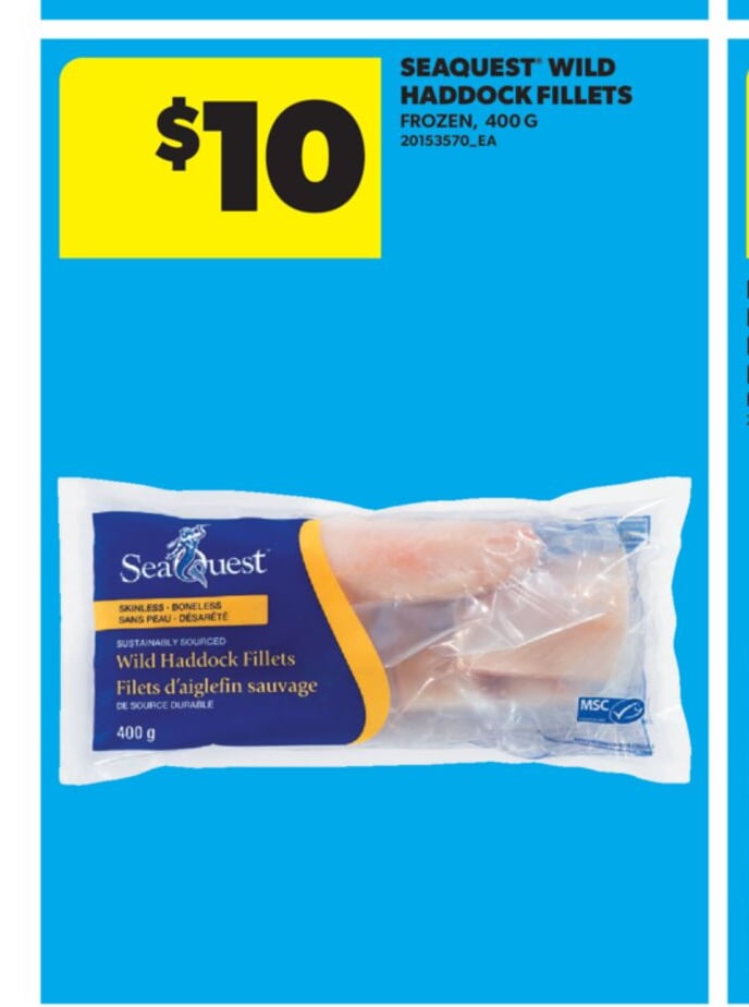 SEAQUEST® WILD HADDON FILLETS, 400 G