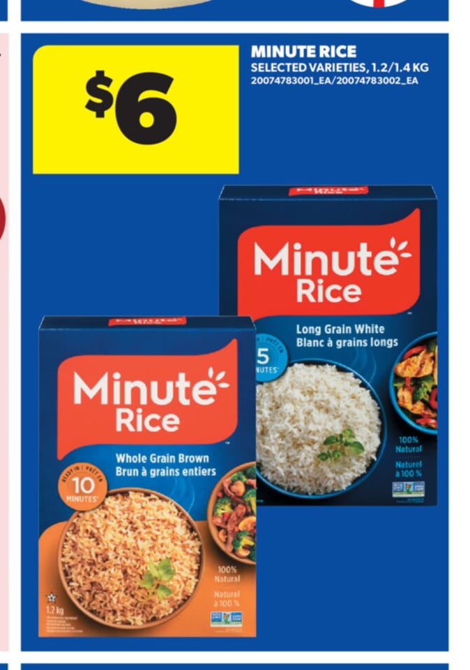 MINUTE RICE, 1.2/1.4 KG