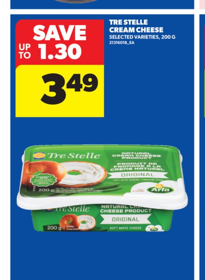 TRE STELLE CREAM CHEESE, 200 G