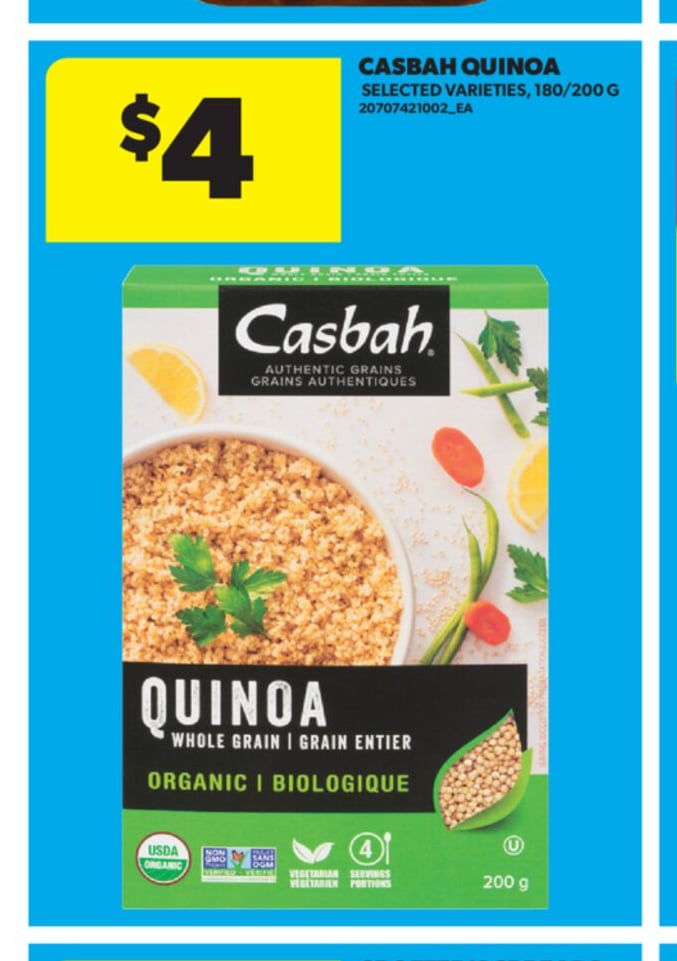 CASBAH QUINOA, 180/200 G