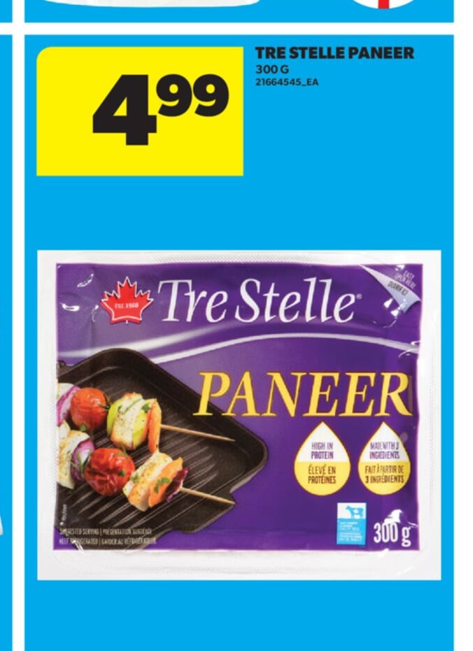 TRE STELLE PANEER, 300 G