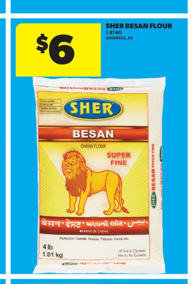 SHER BESAN FLOUR, 1.81KG