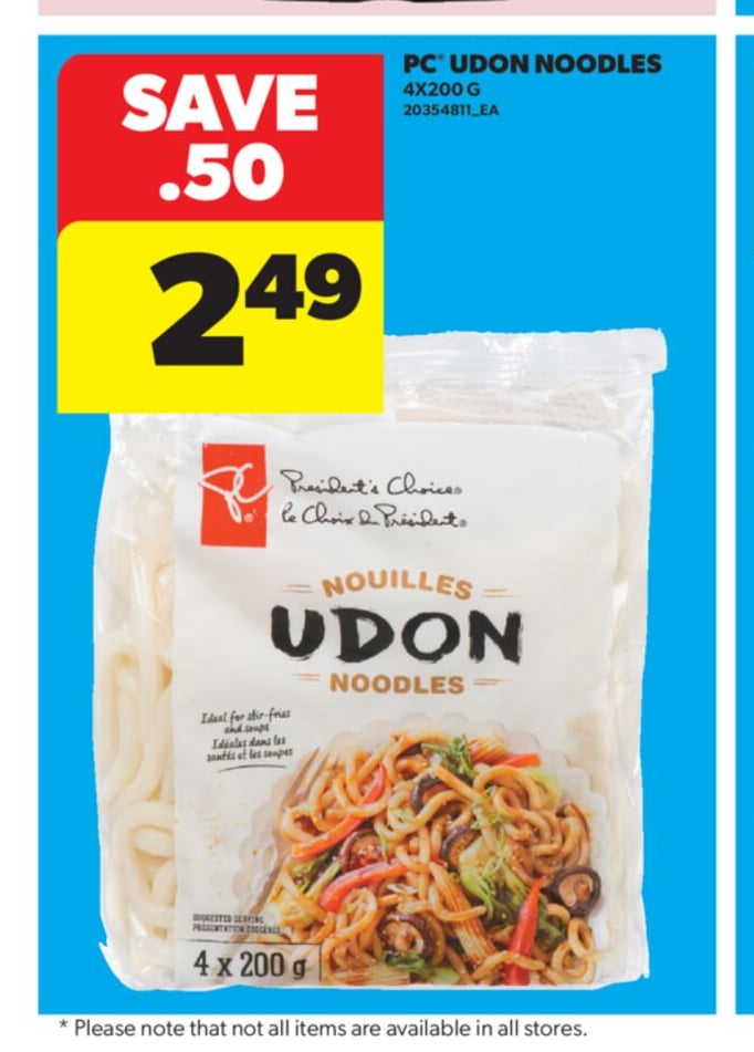 PC® UDON NOODLES, 4X200 G