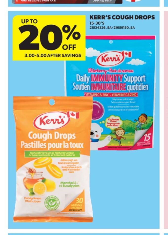 KERR'S COUGH DROPS, 15-30'S