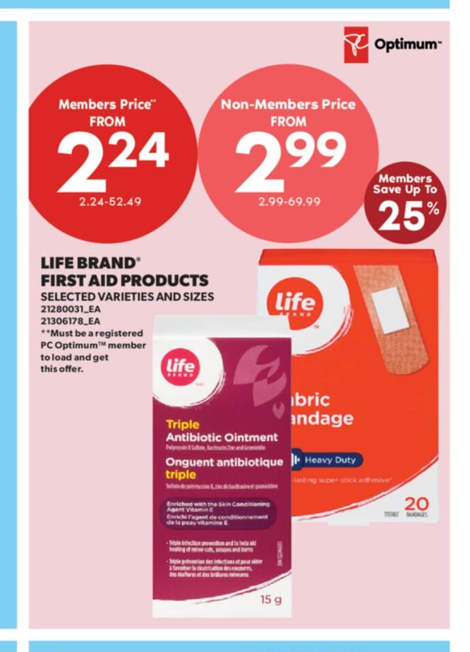 LIFE BRAND® FIRST AID PRODUCTS